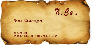 Noe Csongor névjegykártya