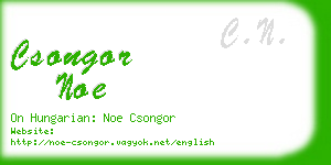 csongor noe business card